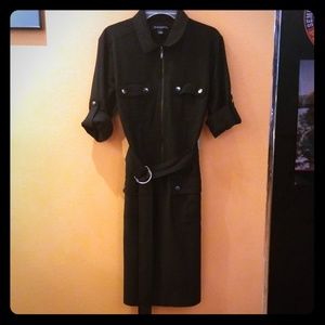 Front Zip Pocket Dress